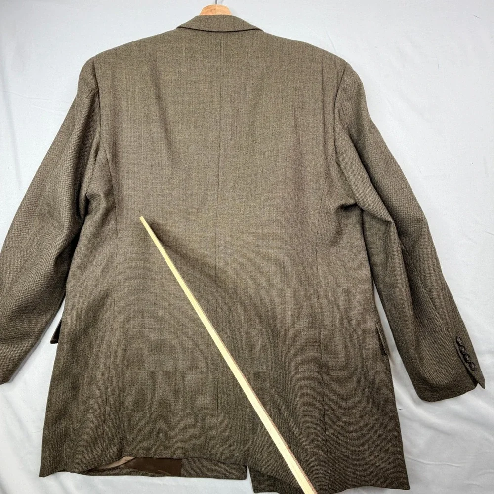 Joseph Abboud Nordstrom Men's Double Breasted Blazer Brown Made in USA